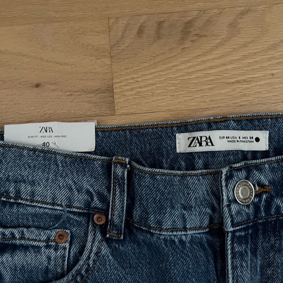 NWT Zara Blue Jeans - Picture 3 of 5